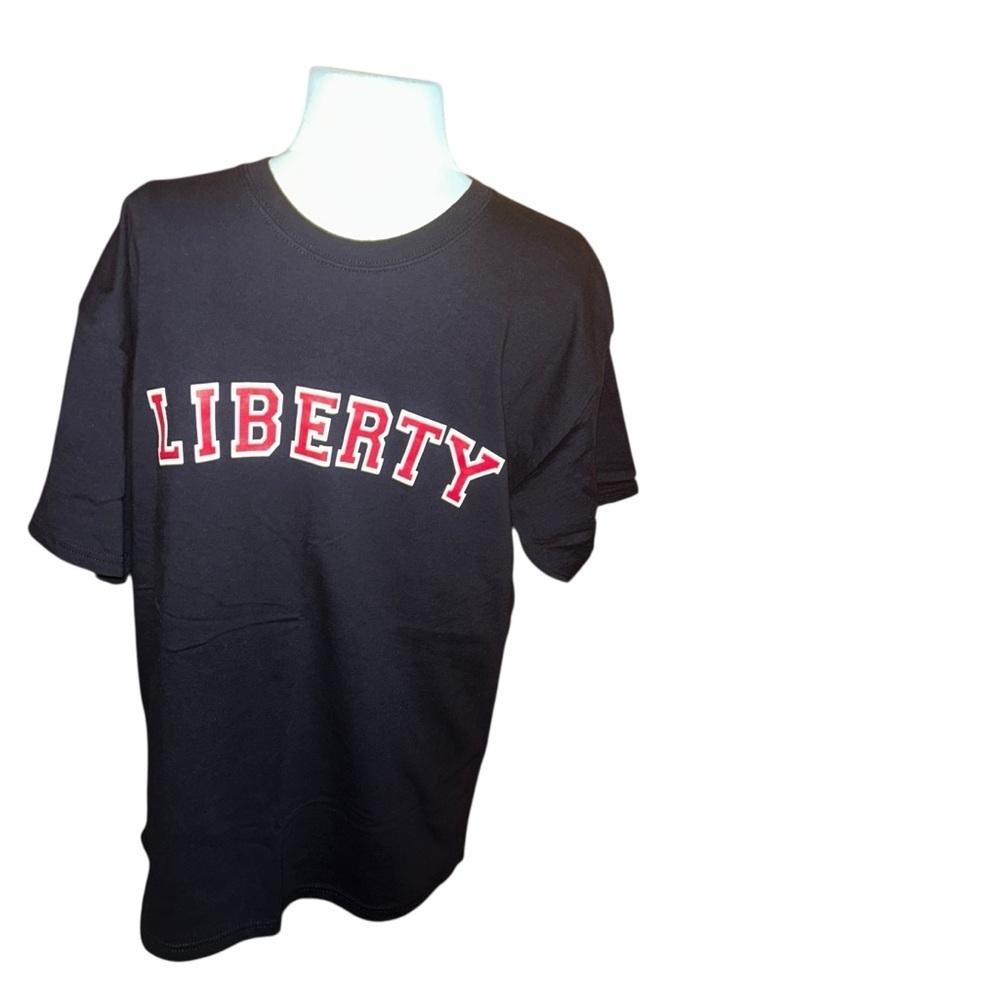 Liberty university Flames navy short sleeve Tshirt tee size Large L